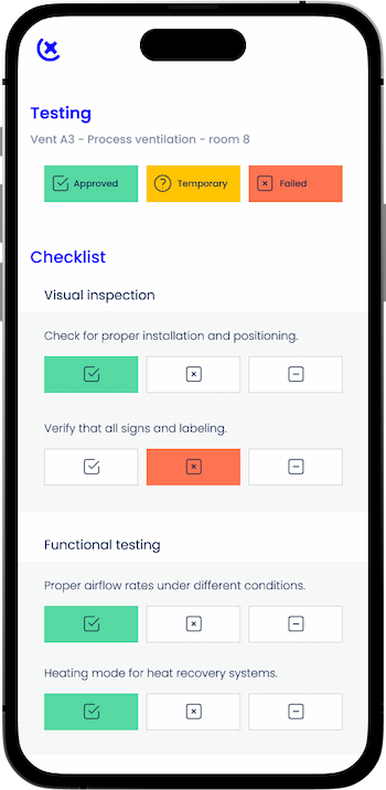 Checklist on mobile