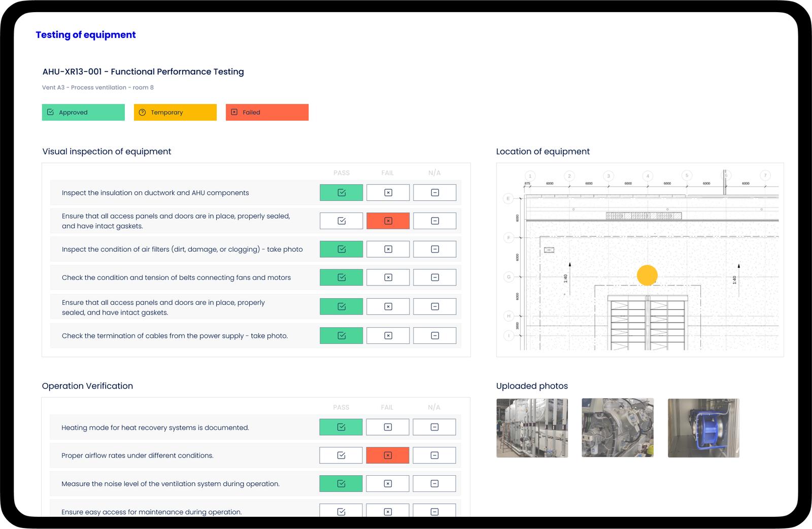 Commissioning platform