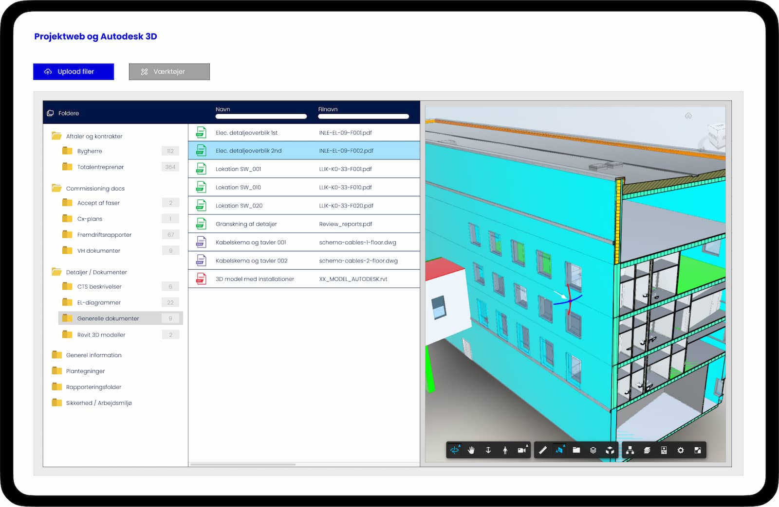 Filstyring og 3D modeller